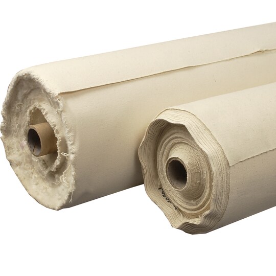 Creative Mark Unprimed Cotton Duck Deluxe Canvas Roll - 12 ounce #12 Double Filled Roll - 72" x 30 Yards - Very Uniform Canvas Texture - Bulk Un-stretched Duck Canvas Fabric for Artists